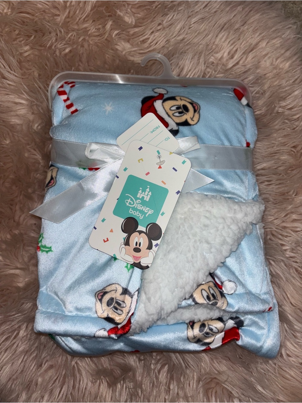 Disney Baby Mickey Mouse Blue Blanket
